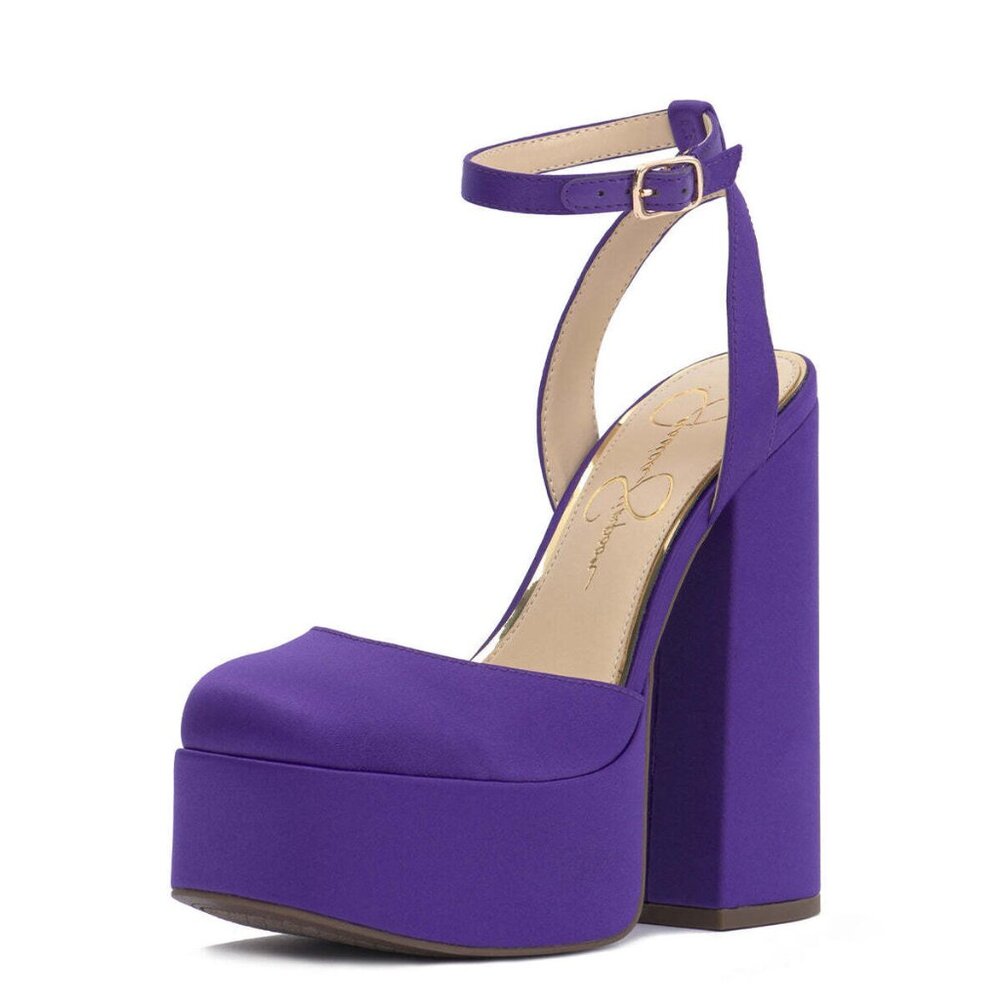 Women's Skilla Block-heel Platform Pumps Women's Shoes In Purple